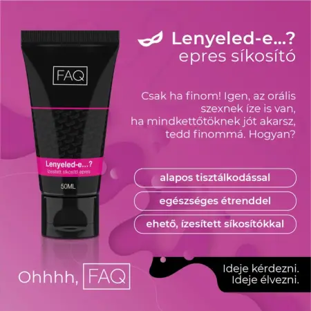 FAQ - Lenyeled-e…? ízesített síkosító epres (50ml)