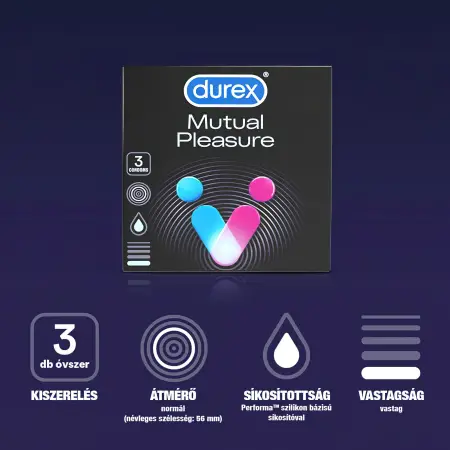 Durex Mutual Pleasure - óvszer (3db)