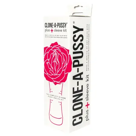 Clone-a-Pussy - puncimásoló és mandzsetta készlet (pink)