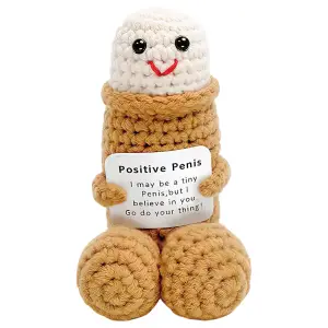 Pozitív pénisz - kötött (natúr)